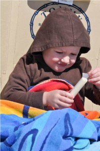 He just wanted to sit in a chair and eat string cheese ;)