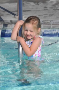 Girly girl enjoying the pool :)