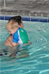 Cold buggy enjoying the pool :)