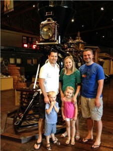 Rail road museum with a dear friend :)  What a treat!