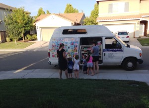 First experience at the ice cream truck :)