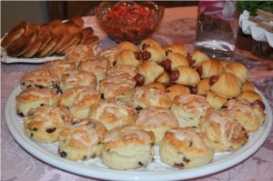 Orange scones- yummy!